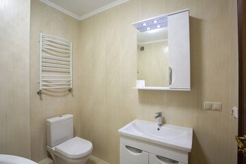Fototapeta na wymiar Modern bathroom with jacuzzi bath