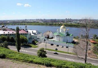 The Annunciation monastery on the banks of the Oka river in Nizhny Novgorod