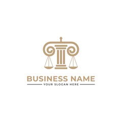 aw firm logo. Law Firm logo and icon design template-vector. column Logo Template. column Logo vector. Universal legal, lawyer, scales sword column idea creative 