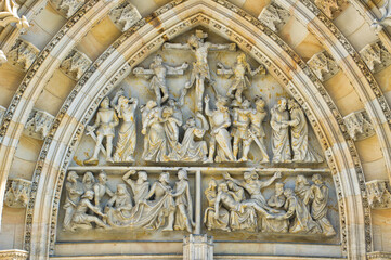 Obraz premium St. Vitus Cathedral Gate, Prague. Czech Republic.