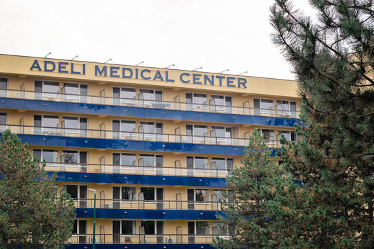 Piestany, Slovakia - October 19th, 2019: View On Building Of Rehabilitation Centre - The Adeli Medical Center Specialising In Neurorehabilitation For People Suffering From Damage To Their CNS