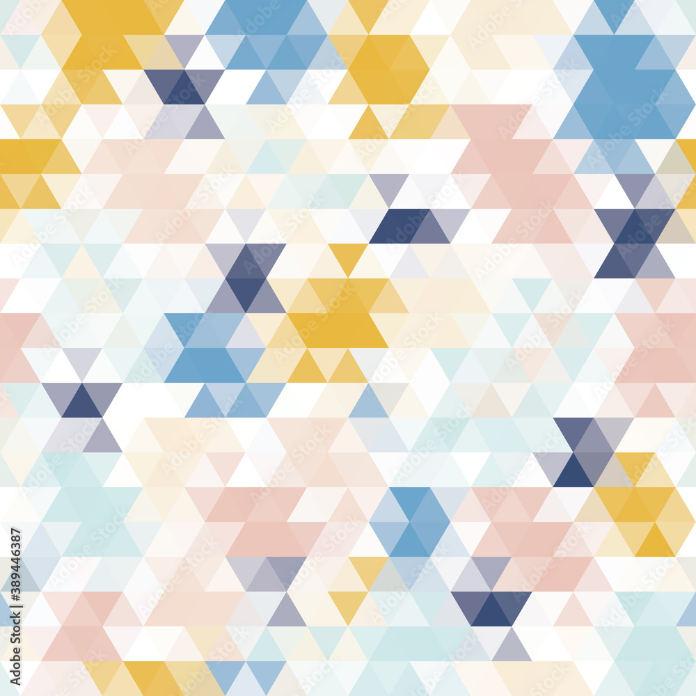 Poster abstract seamless pattern with texture of triangles.