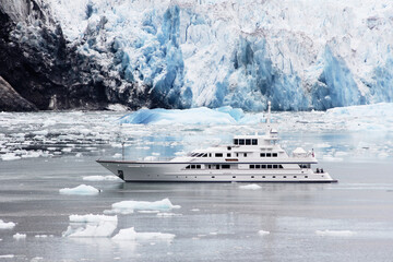 yacht in the fjord