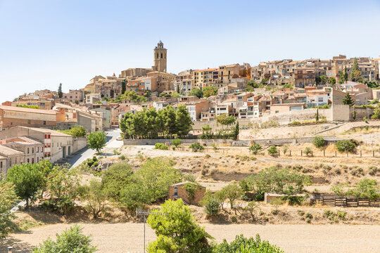 a cityscape of Cervera city, La Segarra, Province of Lleida, Catalonia, Spain