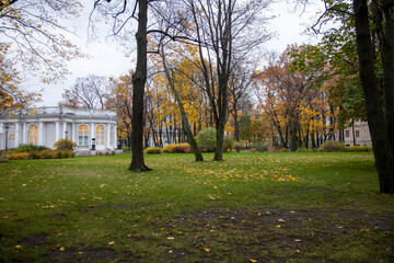 Park near the Anichkov Palace,Russia ,St. Petersburg