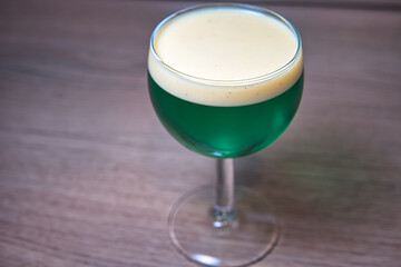 Grüne Grütze mit Vanille Soße