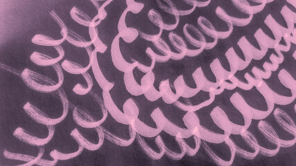 Light Iridescent Soap. Beige Dye In Water.