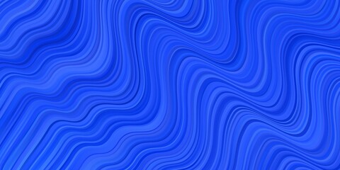 Fototapeta na wymiar Light BLUE vector background with bent lines.