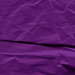 Violet vintage and old looking crumpled paper background. Retro cardboard texture. Grunge paper for drawing. Ancient book page. Present wrapping.