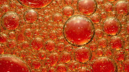 Macro oil and water multi colored abstract background