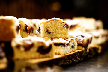 fresh cherry cake from bakery