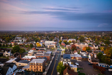 Obraz premium Drone Sunrise in Souderton Pennsylvania 