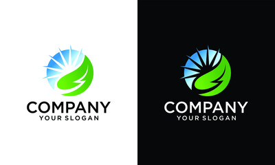 vector eco logo. simple design concept