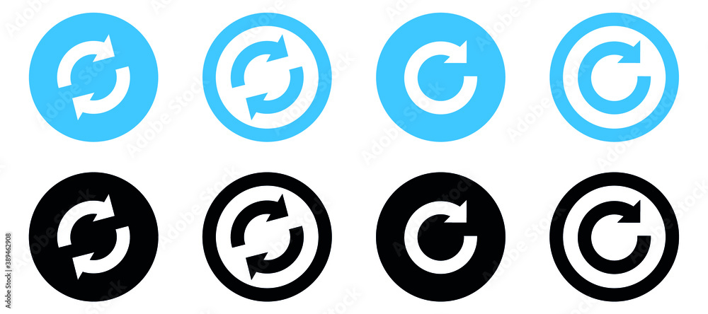 Aufkleber Reload icon / Refresh icon / Update icon / convert icon
