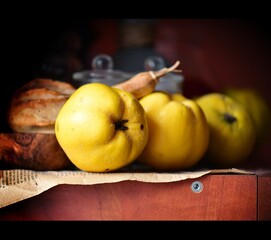 still life with apples
