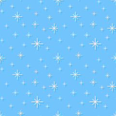 Seamless pattern for Christmas and New Year packaging. Vector illustration Seamless background with cute fir trees, bag of gifts, lollipop, santa claus. Celebration Icons for design.