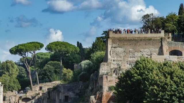 The Roman Forum in downtown Rome, Italy