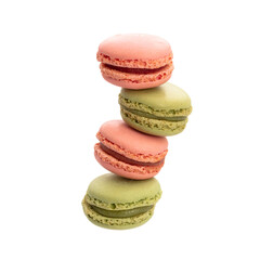 Macaroon isolated on a white background.