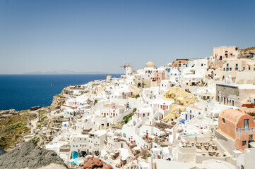 Landscape view in Santorini, Oia