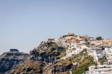 Fototapeta premium Landscape view in Santorini, Oia