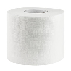 Toilet paper isolated on white background, clipping path, full depth of field