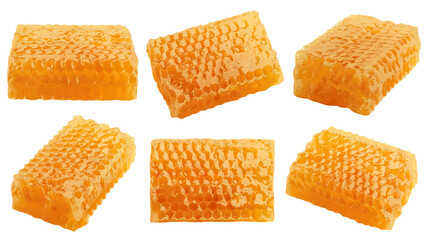 Honeycomb isolated on white background, clipping path, full depth of field