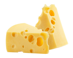 cheese, isolated on white background, clipping path, full depth of field