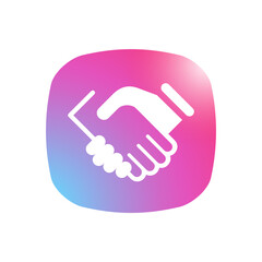 Hand Shake - Mobile App Icon