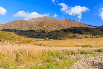 坊ガツルから見たくじゅう連山（秋）　大分県玖珠郡　Kujuurenzan senn from Bougatsuru Ooita-ken Kusu-gun