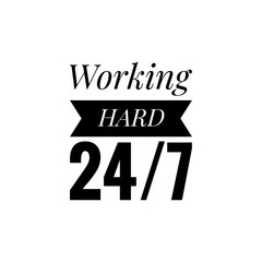 Word Lettering about work hard to achieve your goals
