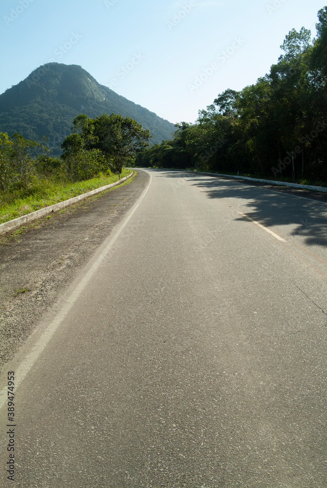 Wall mural road to the mountains