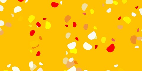 Light green, red vector backdrop with chaotic shapes.