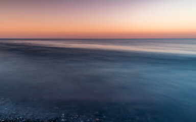 Early sunrise on the seacoast