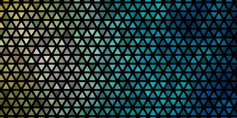 Light Blue, Yellow vector background with polygonal style.