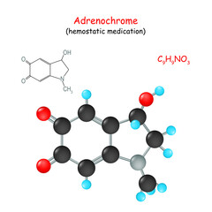 Adrenochrome. Chemical structural formula