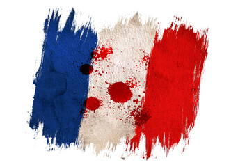 Vintage France flag.