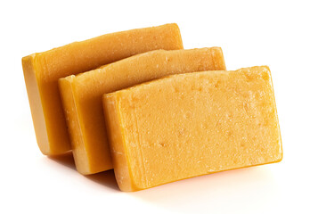 Handmade organic soap bars from natural products.