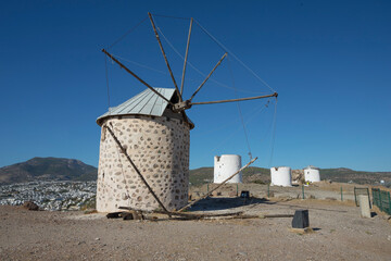 Old ruined windmill in Bodrum