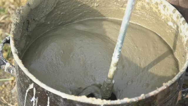 preparation of cement mortar