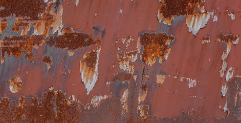 texture of rust on old grunge metal surface background