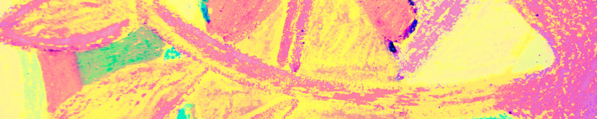 Hand Drawn Geometrical Pattern. Yellow Blue 