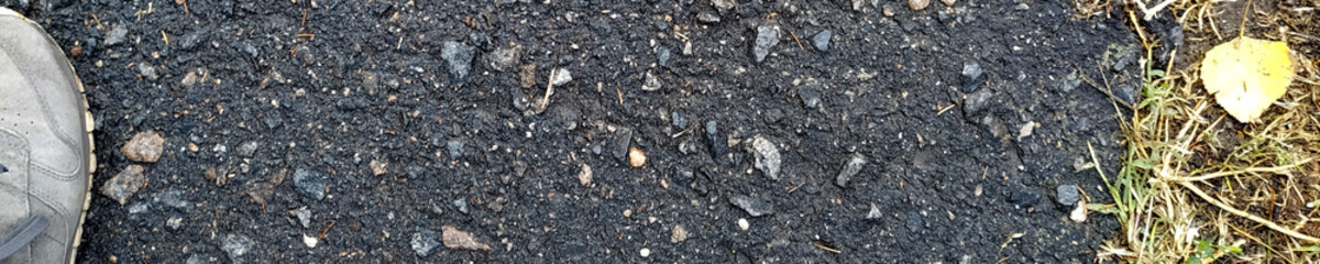 Grey Asphalt. Panoramic  Abstract Background. 