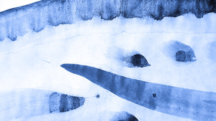 Geometric Backdrop. Simple Invitation. Sapphire Creative Decor. Nature Fabric.  Cobalt Blue and Azure Cyan Modern Pattern.  Geometric Backdrop. Abstract Organic Template.