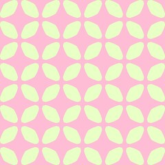 Yellow and pink vintage, retro simple beauty pattern