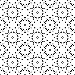 Black and white pattern with geometric form, monochrome, simple texture
