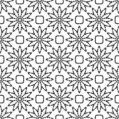 Black and white pattern with geometric form, monochrome, simple texture