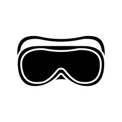 Vector Protective/Safety glasses icon on isolated white background for UI/UX and website.