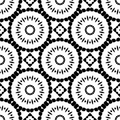 Simple geometric, floral pattern with beauty design, retro, vintage style