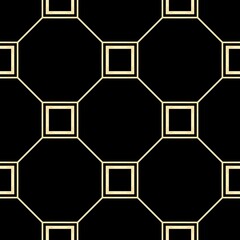 Fototapeta premium Art deco back and gold color pattern