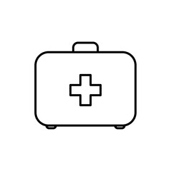 Obraz premium Vector Doctor bag icon on isolated white background for UI/UX and website.
